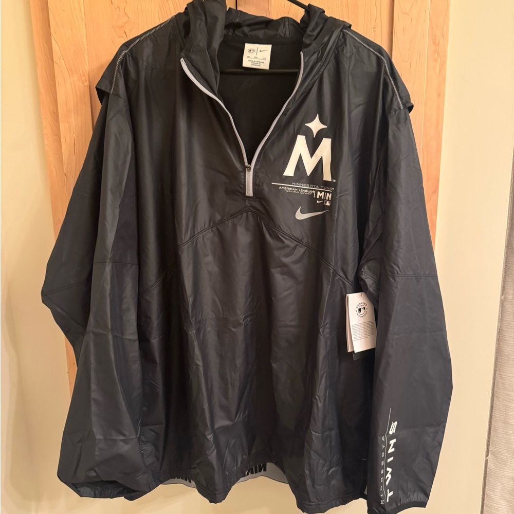 Nike Black Windbreaker Jacket Minnesota Twins